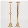 CCG-121TALL   TRADITIONAL BRASS ALTAR CANDLE STICK