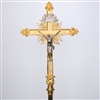 CCG-140GPC - GOLD PLATED PROCESSIONAL CROSS