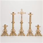 CCG-143AC  TRADITIONAL SOLID BRASS 38" ALTAR CROSS