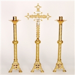 CCG-186AC   TRADITIONAL BRASS ALTAR CROSS