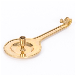 POLISHED BRASS BISHOP BUSIA CANDLE