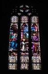 Antique German Stained Glass Window,