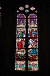 Antique German Stained Glass Window,