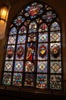 Antique early American Stained Glass Window, 12' x 19'