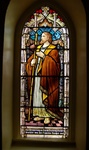 Antique early American Stained Glass Window, St. James