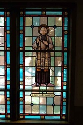 SG-413, "St. John Vianny" Stained glass window
