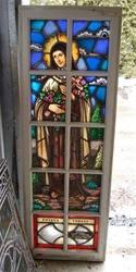 SG-416, St. Therese Antique Church Stained Glass Window