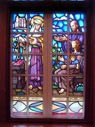 SG-430, St. Hedwig  Stained Glass Window