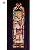 SG-445, The saints #11 -100 Year old Antique Church Stained Glass Window