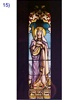 SG-447, The saints #15 -100 Year old Antique Church Stained Glass Window
