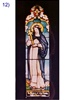 SG-449, The saints #12 -100 Year old Antique Church Stained Glass Window