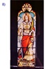 SG-453, The saints #8 -100 Year old Antique Church Stained Glass Window