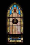 SG-462, St. Joseph - Traditional Antique Church Stained Glass Window