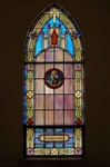 SG-469, Our Lady of Mount Carmel - Traditional Antique Church Stained Glass Window