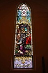 SG-472  "St. Vincent De Paul"  Antique German Stained Glass Window