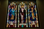 SG-498  The Crucifiction stained glass window