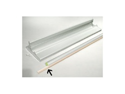 60"W Plastic Strips for Mounting Graphic  to T100