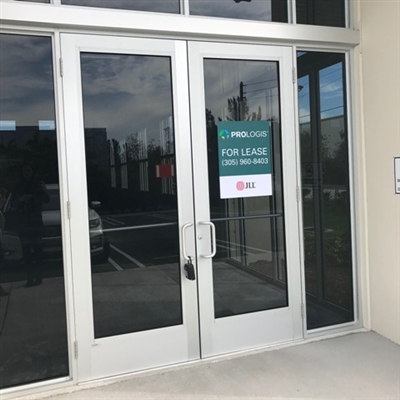Prologis Leasing Window Signage Cling
