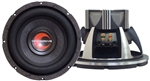 Lanzar Opti1234d Optidrive 12'' Die-Cast Woven Carbon Fiber Cone Dual 4 Ohm Subwoofer