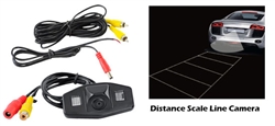 Honda Vehicle Specific Infrared Rear View Backup Camera with Distance Scale Line