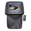 Pyle PLD72BK Black Headrests w/ Built-In 7'' LCD Monitor w/ Built in DVD Player & IR/FM Transmitter With Cover
