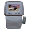 Pyle PLD72GR Gray Headrests w/ Built-In 7'' LCD Monitor w/ Built in DVD Player & IR/FM Transmitter With Cover
