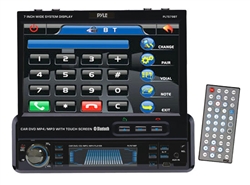 Pyle PLTS79BT 7'' In-Dash Motorized TouchScreen TFT/LCD Monitor w/ DVD/CD/MP3/MP4/USB/SD/AM/FM/RDS/Bluetooth