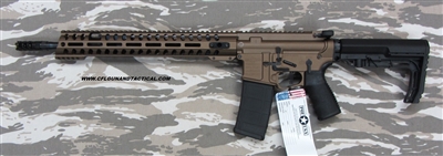 POF-USA GEN RENEGADE+ Rifle, Patriot Ordnance Factory 5.56 Nato (223) Cerakoted Burnt Bronze, Ultra light weight direct impingement rifle SKU 00910