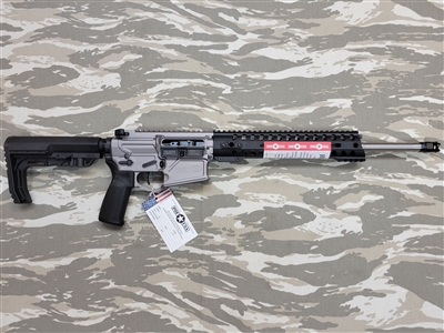 POF USA ROGUE  308 16.5"   ANODIZED SILVER from Patriot Ordnance Factory gas piston 7.62MM rifle SKU 01662