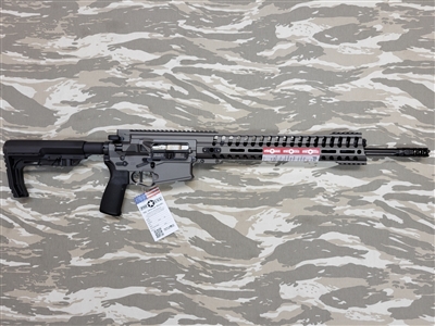 POF USA Revolution GEN 4 EDGE 308 18.5" Tungsten Grey Cerakote from Patriot Ordnance Factory gas piston 7.62MM rifle SKU 01931