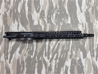 POF USA MINUTEMAN 5.56/.223 13.75"/16" BARREL UPPER RECEIVER ASSEMBLY WITH PINN & WELDED "DEAD AIR" KEYMO Q.D. MUZZEL BREAK BLACK