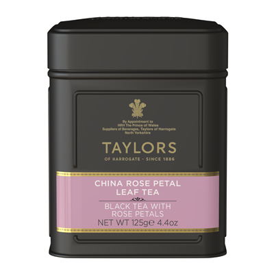 Taylors of Harrogate China Rose Petal - Loose Tea Tin Caddy 4.4oz