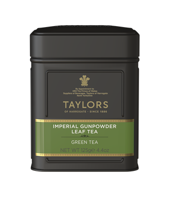 Taylors of Harrogate Imperial Gunpowder - Loose Tea Tin Caddy 4.4oz