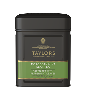 Taylors of Harrogate Moroccan Mint Green - Loose Tea Tin Caddy 4.4oz