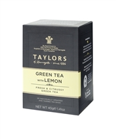 Taylors of Harrogate Green Tea with Lemon - 20  Wrapped Tea Bags