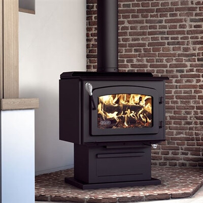 Drolet Escape 1800 Wood Stove on Pedestal