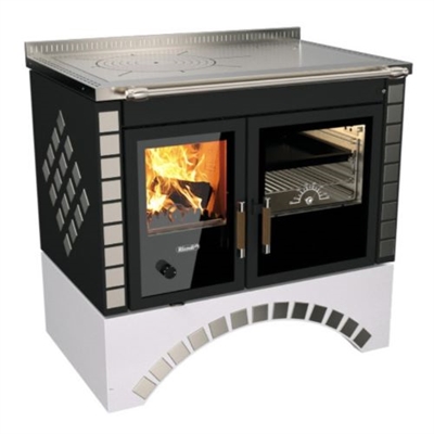 Rizzoli ST90 Round Arch Hydro-Thermo Wood Cook Stove