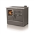 Tim Sistem North Wood Cookstove Black