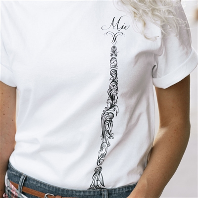 "Engraved Clarinet" Unisex T-shirt