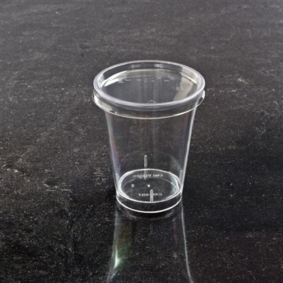 Emi-Yoshi Emi-607CP 2 oz Combo Shot Glasses Dessert Cups & Cup Lids
