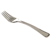 Glimmerware Emi-GWDF 600 7.75" Plastic Silverware Cutlery Plastic Silver Fork Dinner Forks