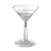 Emi-Yoshi 6 oz Disposable Plastic Martini Glasses