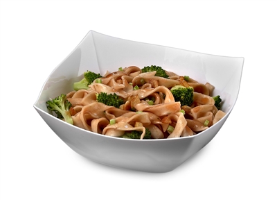 EMI-Yoshi Emi-Sb16 16oz Square Disposable Plastic Serving Salad Bowls