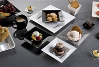 EMI Yoshi Square Disposable Plastic Dessert Bowls