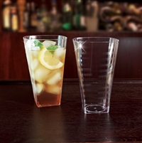 EMI Yoshi Emi-ST16 16oz Clear Disposable Plastic Square Tumblers