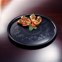 Emi-Yoshi Emi-240 14" Deli Mate Round  Disposable Plastic Serving Trays