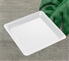 Emi-Yoshi Emi-711 10.75" Conserve Square Tray Disposable Plastic Serving Trays Unbreakable Trays
