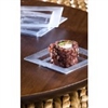 Zappy 3" Disposable Clear Square Mini Dessert / Appetizer / Sushi Dish