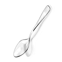Zappy Mini Dessert Spoon Clear 500 Ct Tasting Spoons