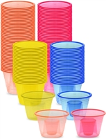 750 Assorted Neon Colors Disposable Plastic Power Bombers Shot Glass Jager Bomb Cups
